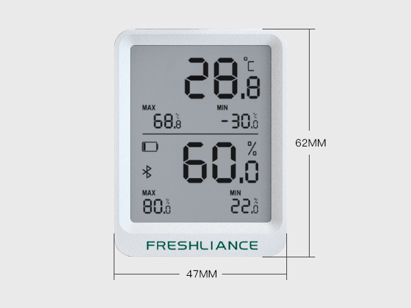 BlueTag TH20 LCD HACCP Bluetooth Registrador de datos de temperatura y humedad