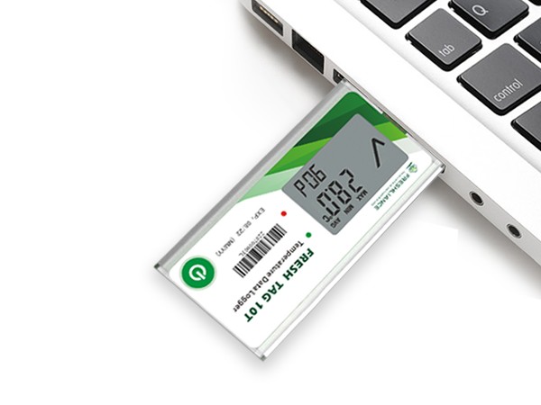 Registrador de datos de temperatura de un solo uso Fresh Tag 10T