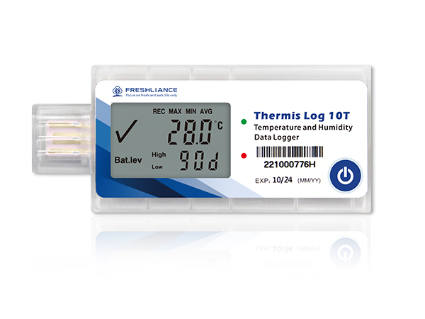 Registrador de datos de la temperatura de un solo uso Thermis Log 10T