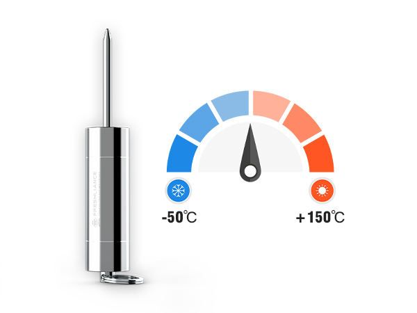 Registrador de datos de temperatura resistente con sonda externa rígida IRON 200