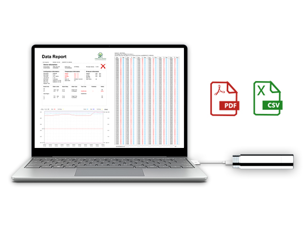 Registrador de datos resistente de temperatura y presión IRON TAG 300